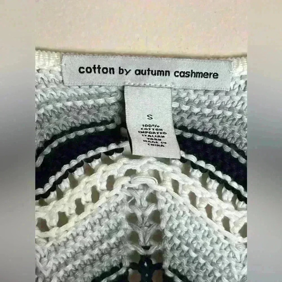 Autumn Cashmere Flame Stitch Button Front Halter in Sweatshirt - Picture 6 of 9